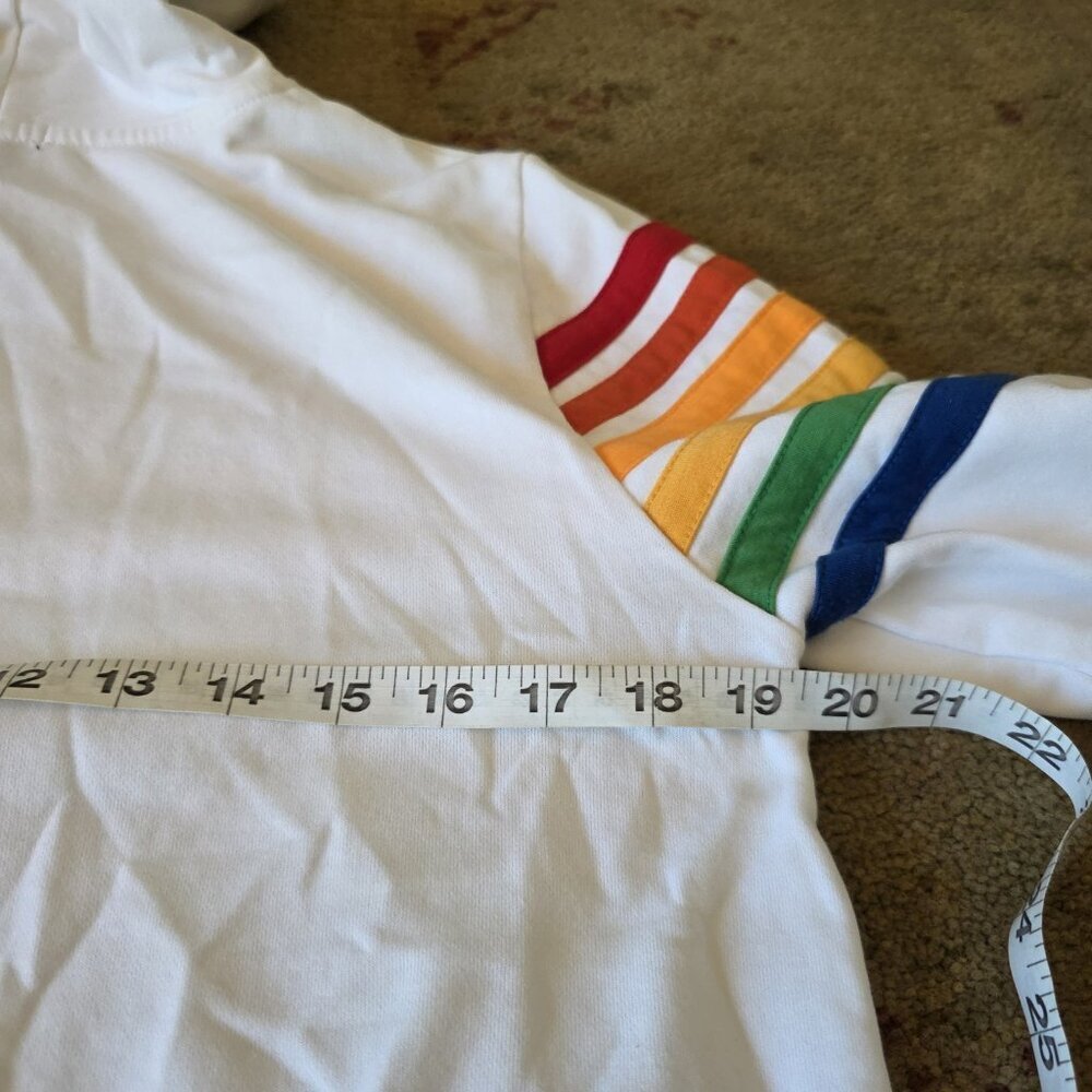 Coco + Carmen Hooded Sweatshirt With Six Stripes Unisex Size S/M - Picture 10 of 10
